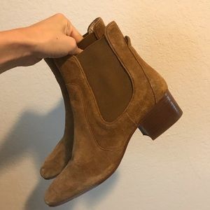 Zara Brown Suede Booties